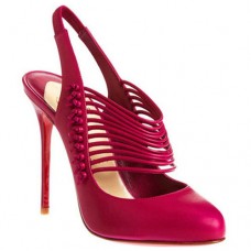 Pantofi Christian Louboutin Mille Cordes 100mm Slingbacks Roșii