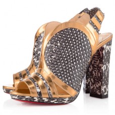 Pantofi Christian Louboutin Fourmi 120mm cu vârf deschis, Roccia