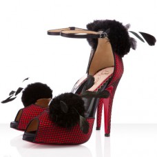 Sandale Christian Louboutin Pluminette 120mm roșii Sandale Christian Louboutin Pluminette 120mm roșii
