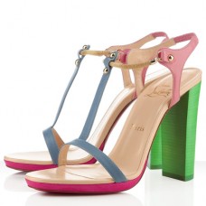 Sandale Christian Louboutin Sylvieta 120mm Verzi/Aurii Sandale Christian Louboutin Sylvieta 120mm Verzi/Aurii