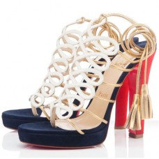Sandale Christian Louboutin Salsbourg 120mm albe Sandale Christian Louboutin Salsbourg 120mm albe