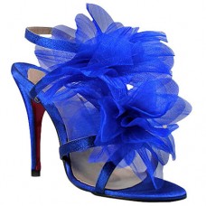 Sandale Christian Louboutin Petal 70mm albastre Sandale Christian Louboutin Petal 70mm albastre