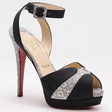 Sandale Christian Louboutin Double Moc 120mm negre Sandale Christian Louboutin Double Moc 120mm negre