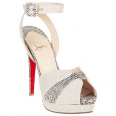 Sandale Christian Louboutin Double Moc 120mm Taupe Sandale Christian Louboutin Double Moc 120mm Taupe