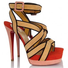 Sandale Christian Louboutin Straratata 120mm Kaki